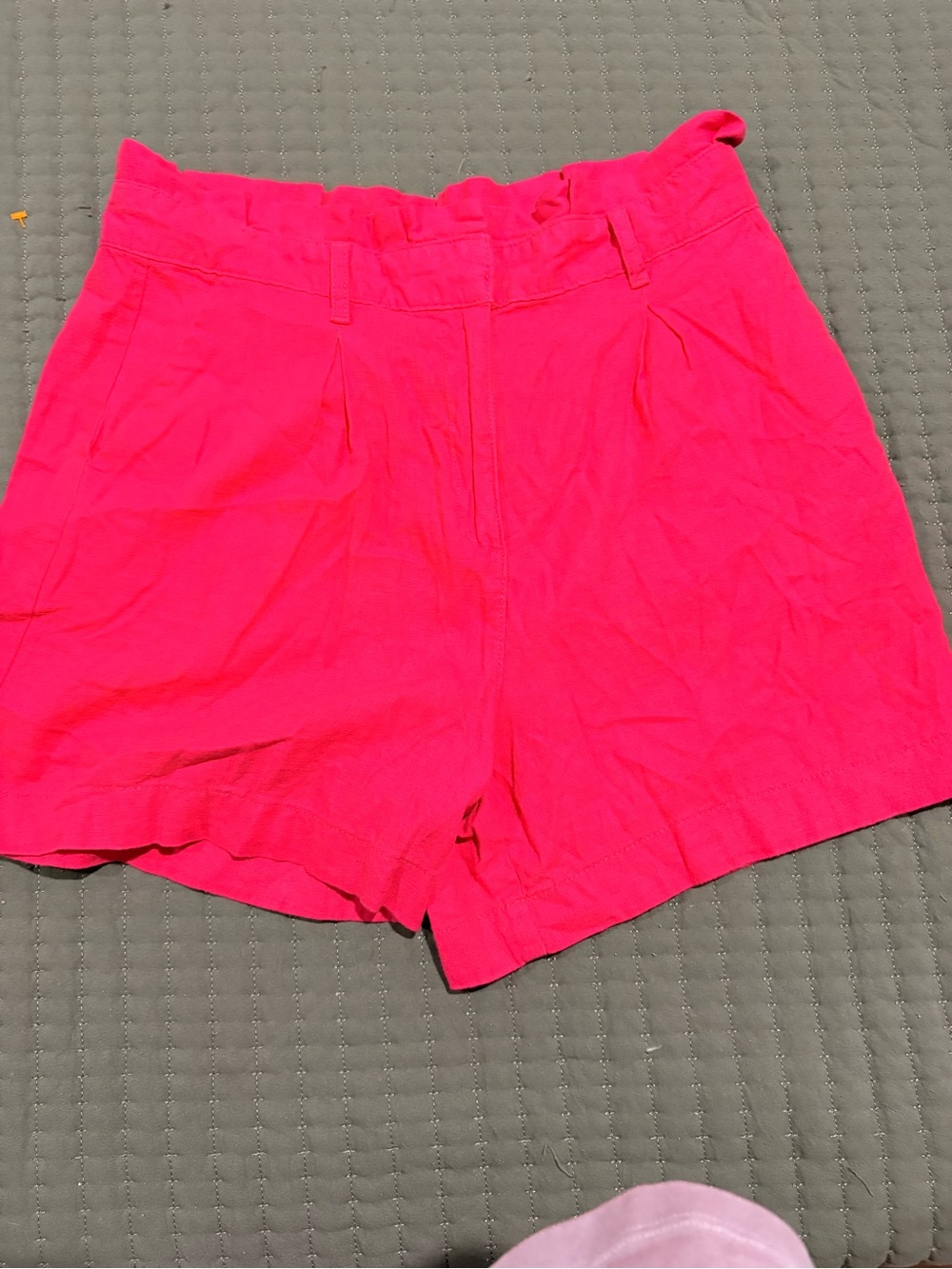 crown & ivy Hot Pink High-Waist Bermuda Shorts